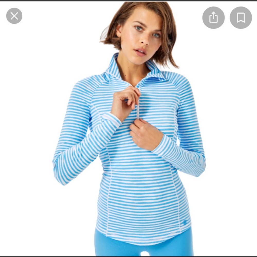 NWT Lilly Pulitzer Beach Happy Justine half zip